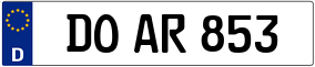 Trailer License Plate